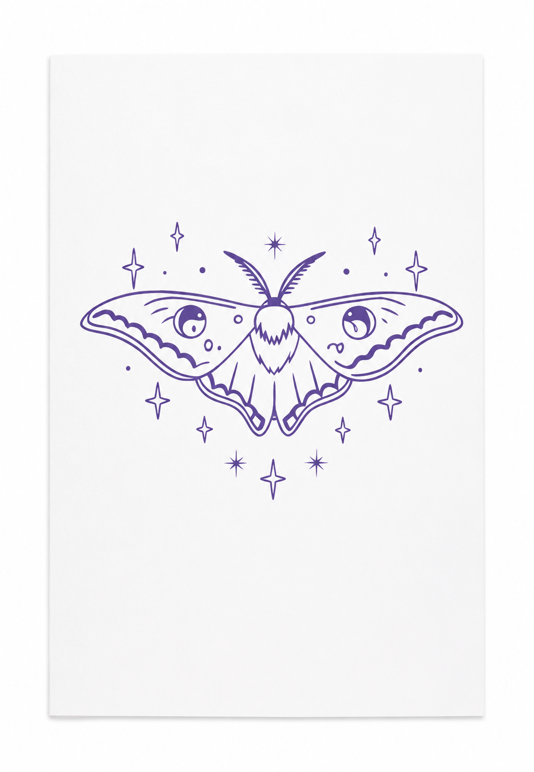 Blank Card - Moon Moth