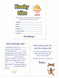 Kid's Kooky Lib Card - Wooden Boy
