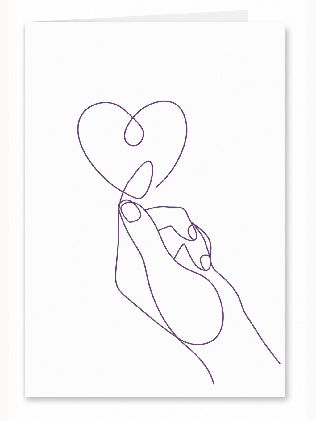 Kari Mail A Little Love blank greeting card front