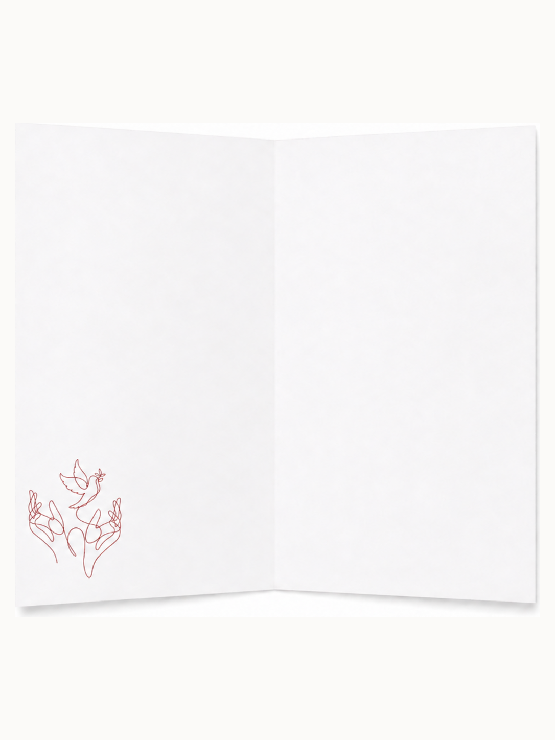 Kari Mail A Little Love blank greeting card inside