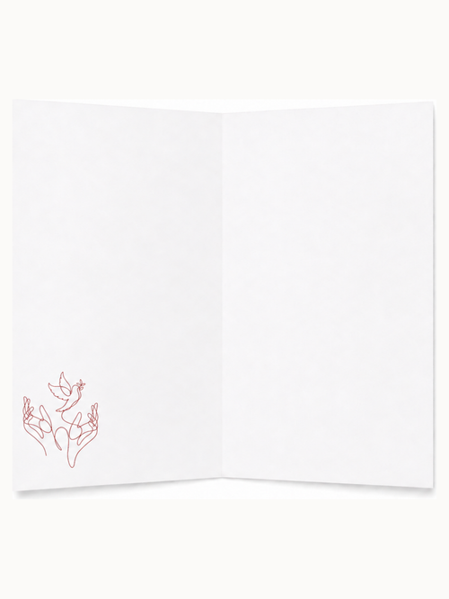 Kari Mail A Little Love blank greeting card inside
