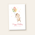 Capybara birthday card front