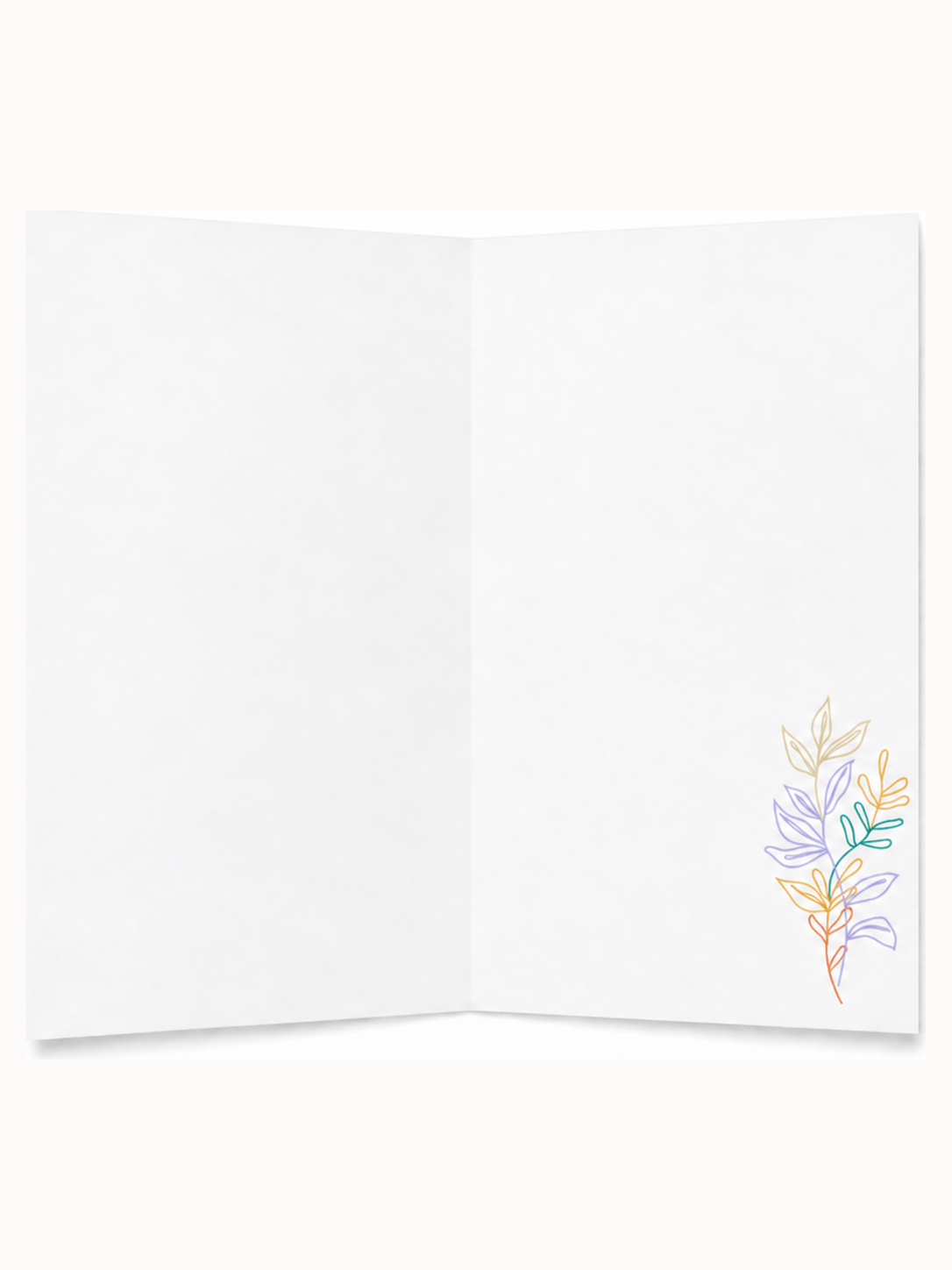 Kari Mail Chakra Balance blank greeting card inside