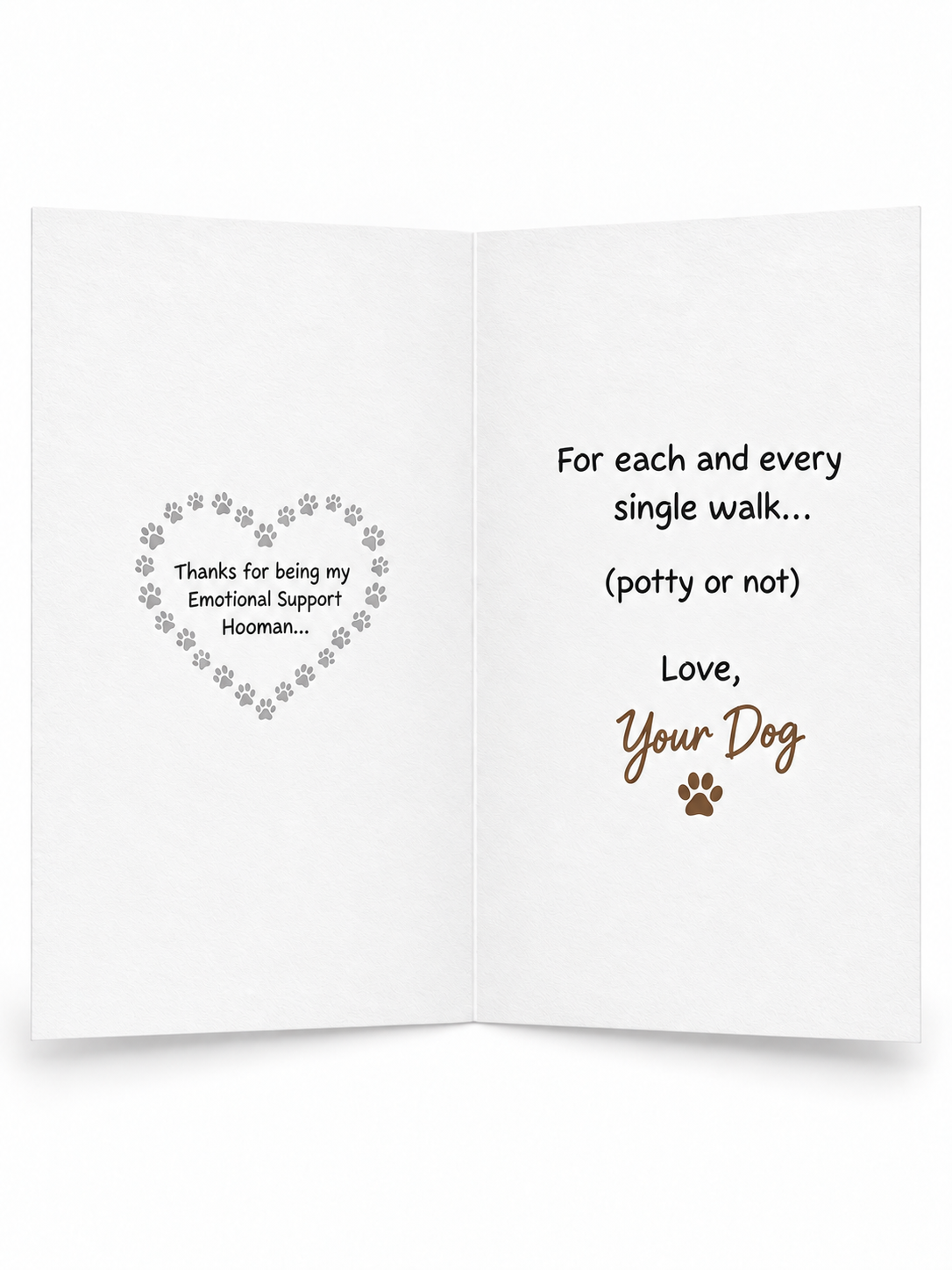 Dear Human I’d Pick You greeting card open inside