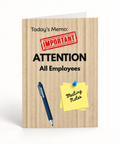 Employee Appreciation folded greeting card front