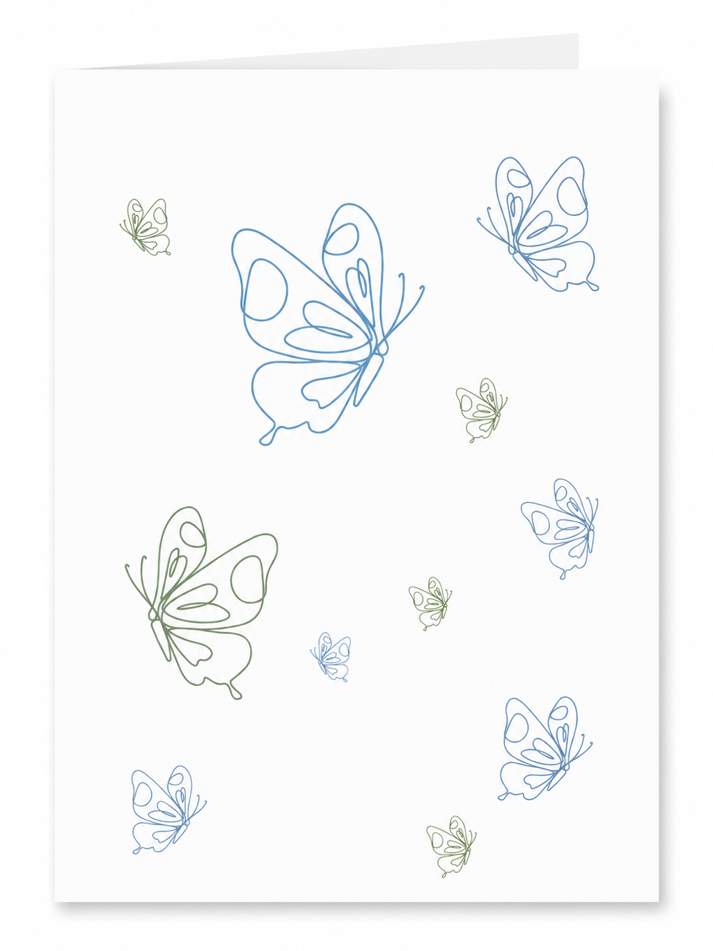 Kari Mail Flutter blank greeting card front