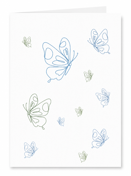 Kari Mail Flutter blank greeting card front