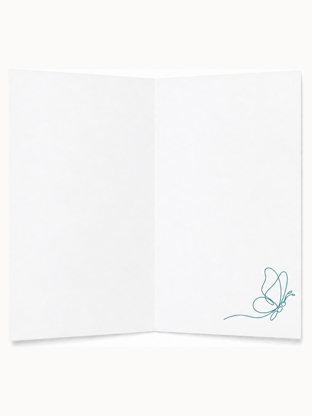 Kari Mail Flutter blank greeting card inside