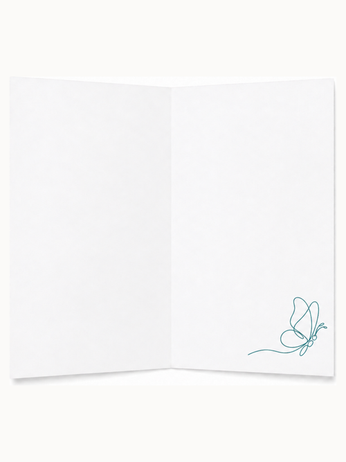 Kari Mail Flutter blank greeting card inside