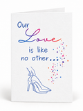 Girl Love Has Better Stories folded greeting card front