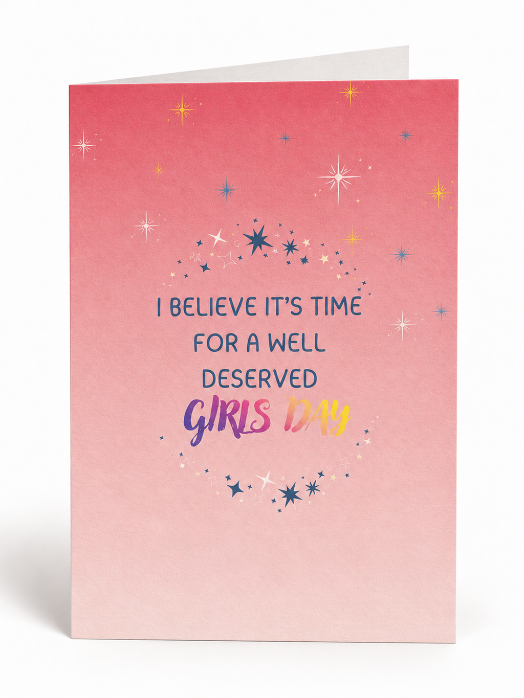 Girls Day folded greeting card front
