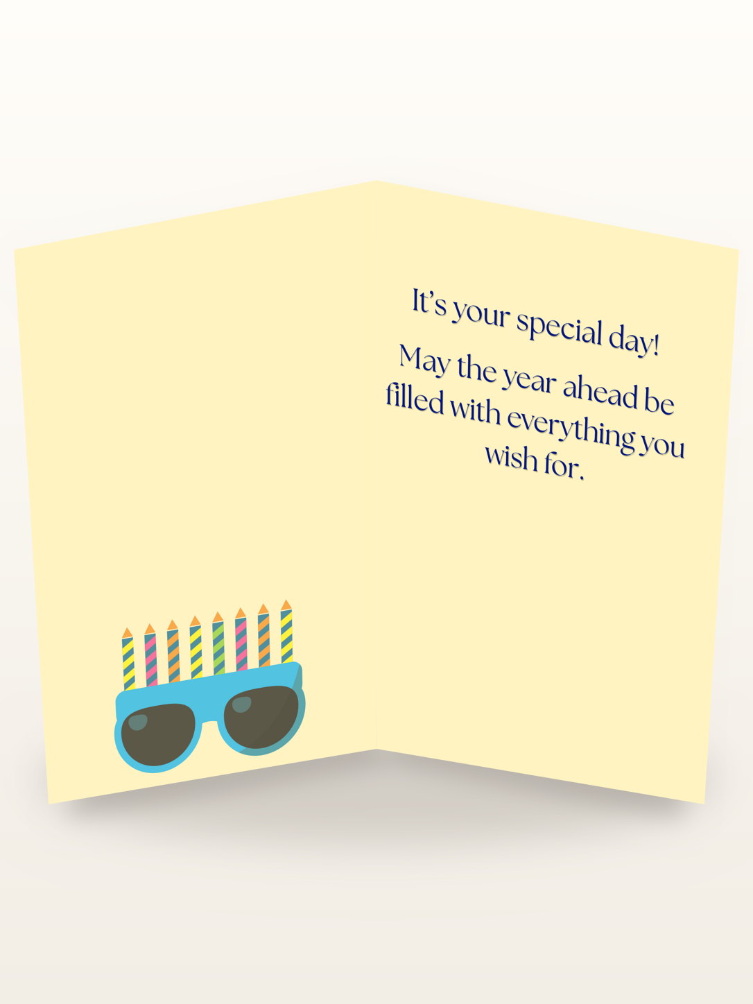 Happy Birthday Celebration Card inside
