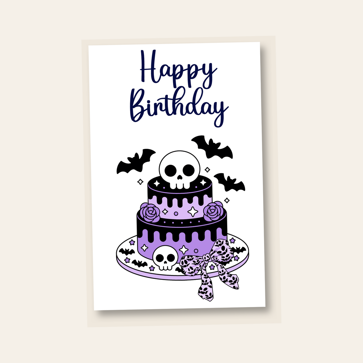 Happy BOO-thday birthday card front