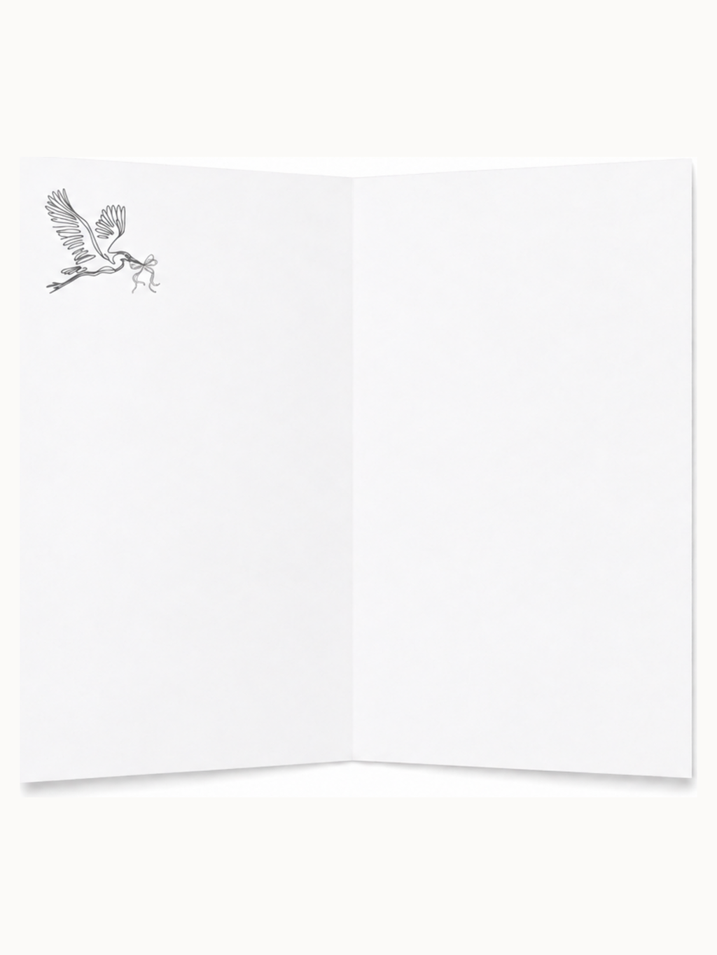 Kari Mail Held blank greeting card inside