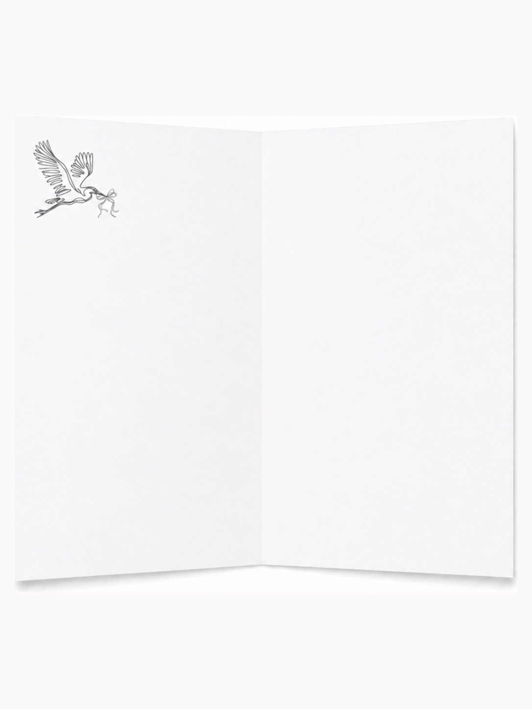 Kari Mail Held blank greeting card inside