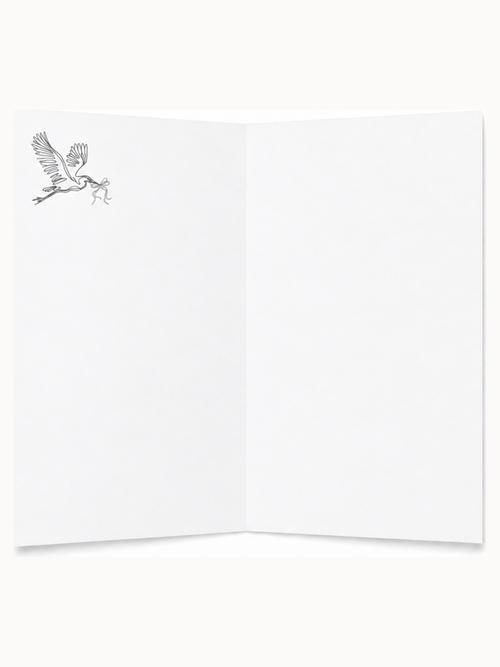 Kari Mail Held blank greeting card inside