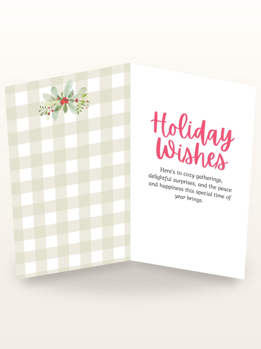 Holiday Wishes Holiday Card inside