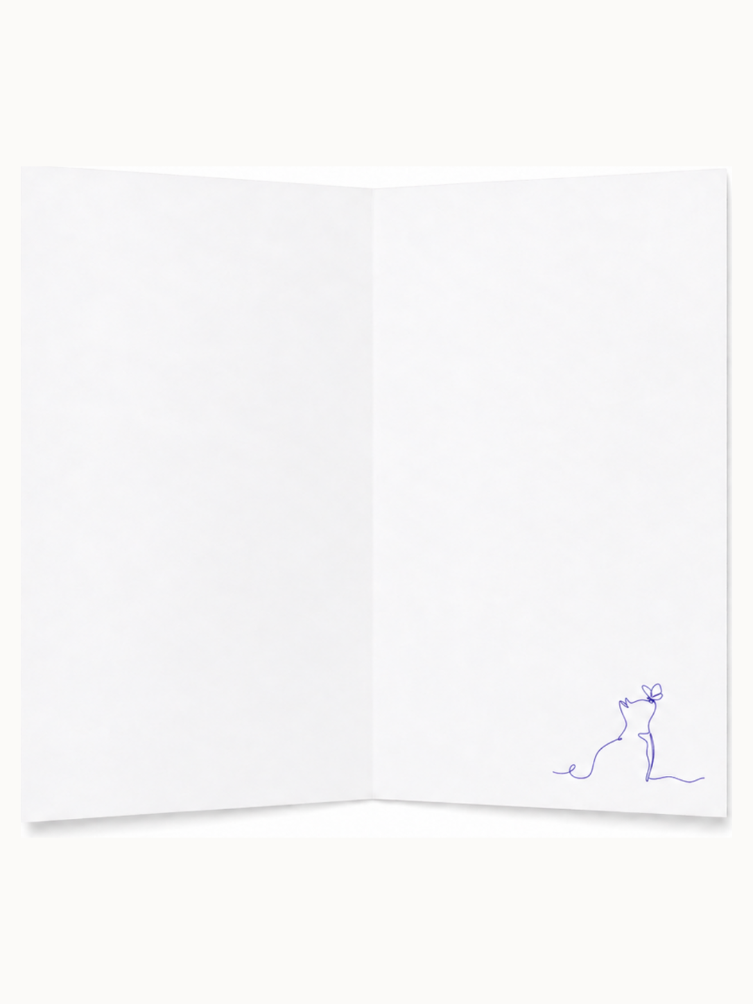 Kari Mail Kindred Spirits blank greeting card inside