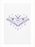 Kari Mail Moon Moth blank greeting card front