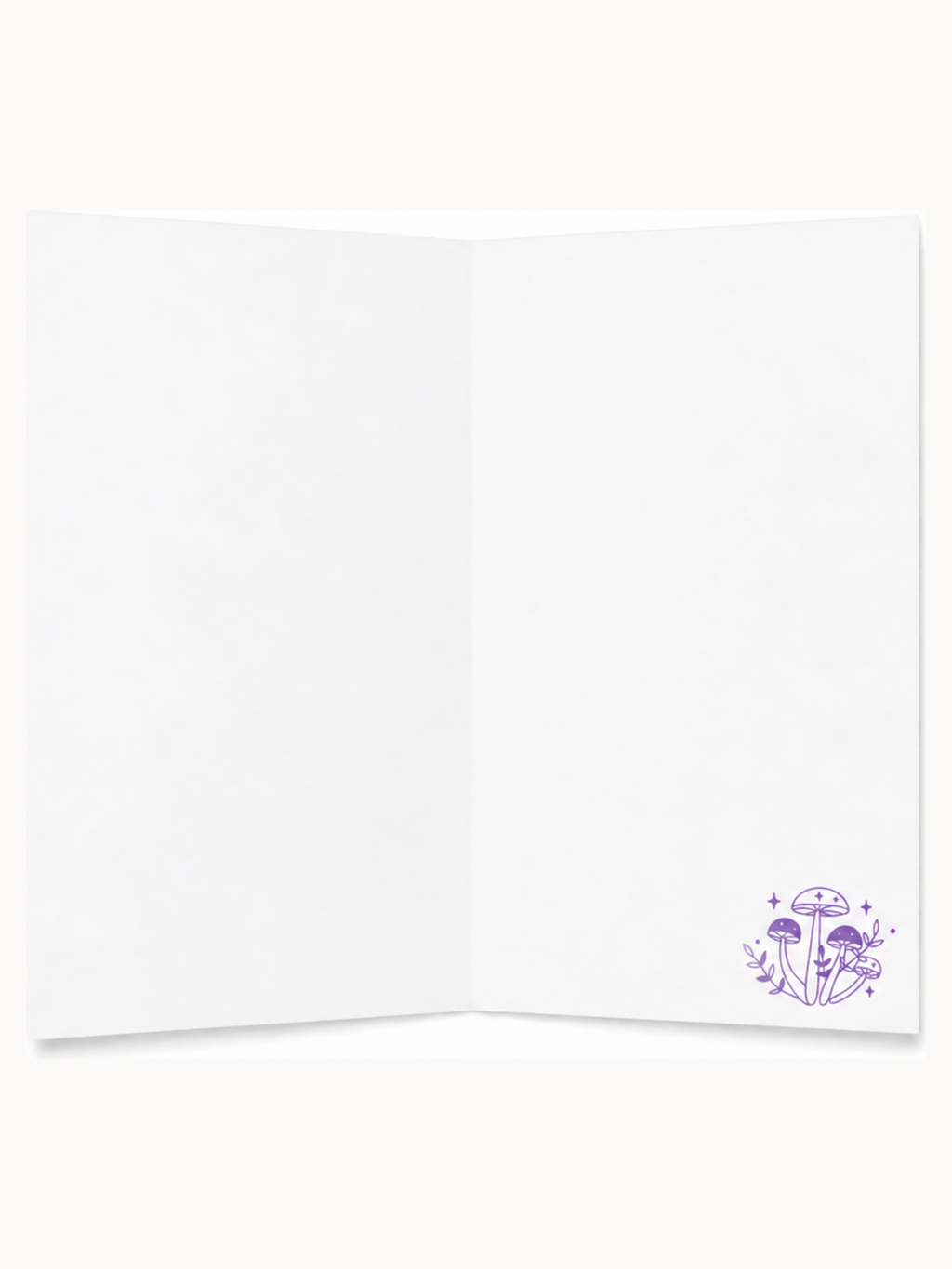 Kari Mail Moon Moth blank greeting card inside