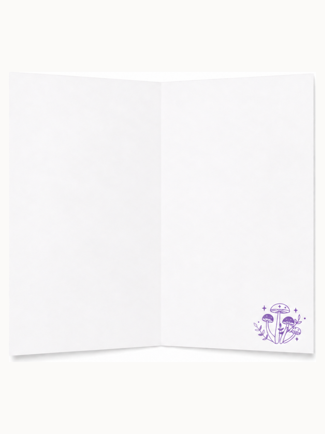Kari Mail Moon Moth blank greeting card inside