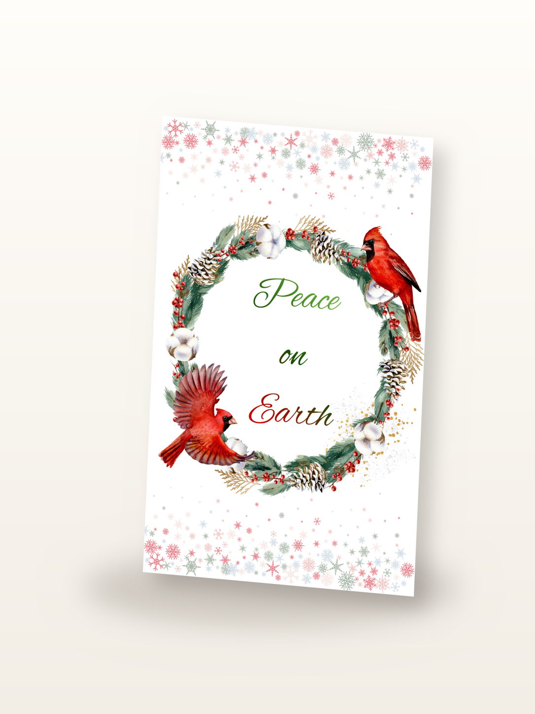 Peace on Earth Holiday Card front