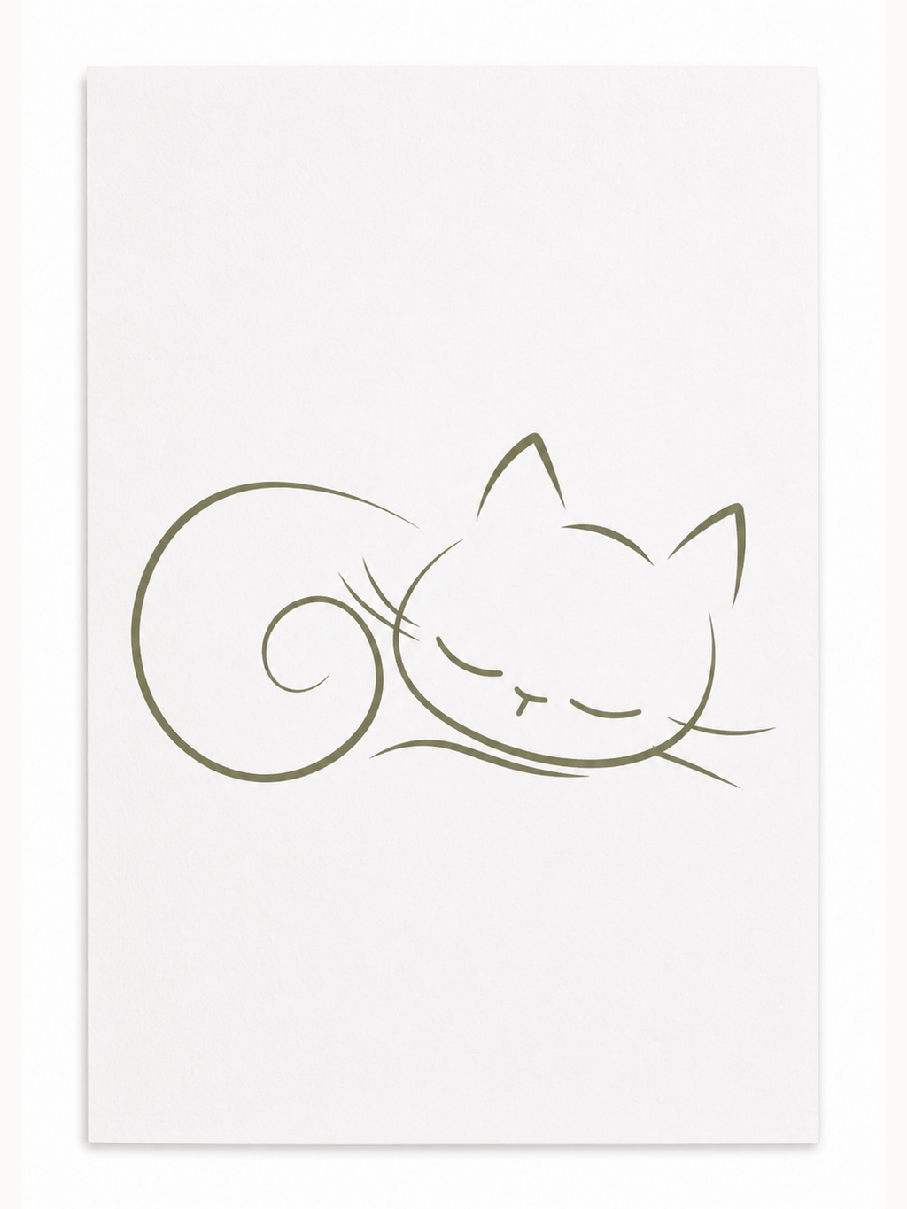 Kari Mail Peaceful Paws blank greeting card front