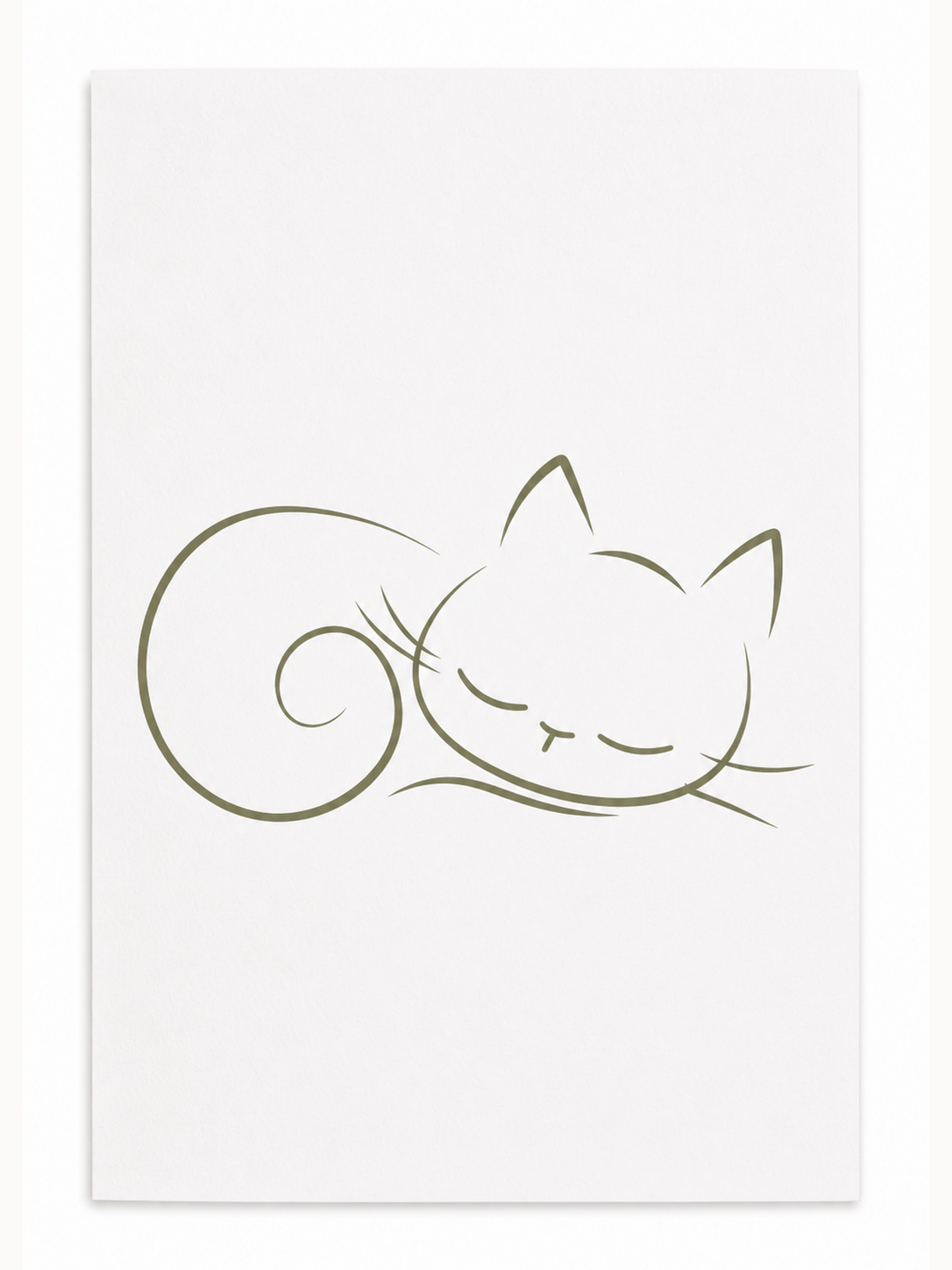 Kari Mail Peaceful Paws blank greeting card front