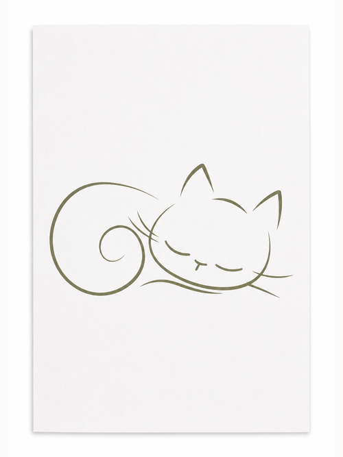 Kari Mail Peaceful Paws blank greeting card front