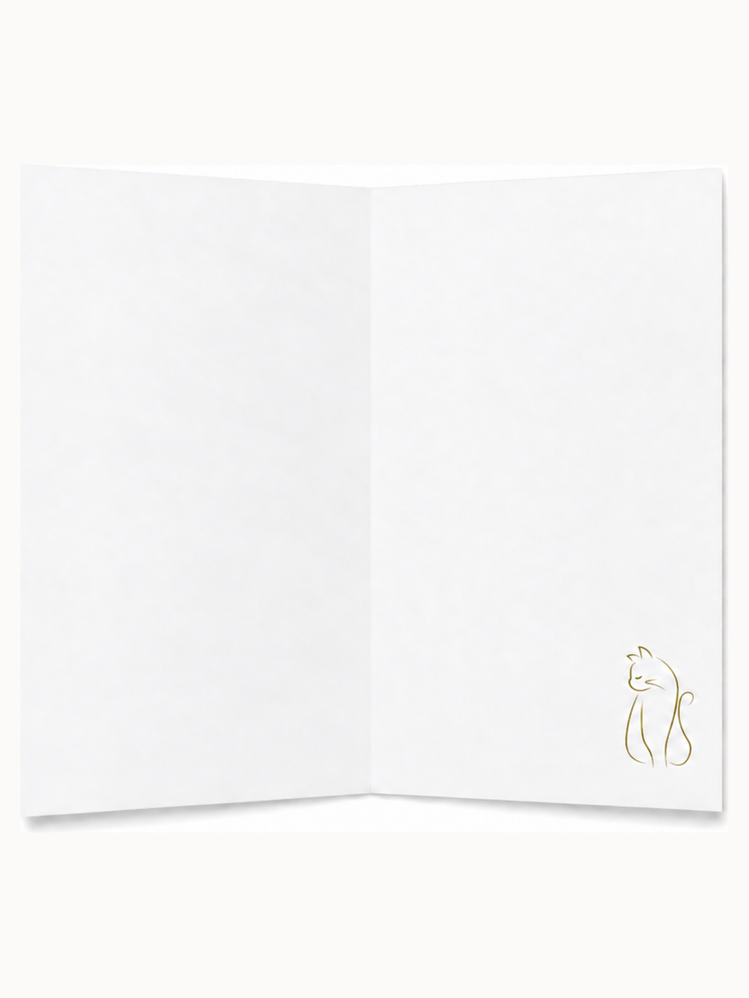 Kari Mail Peaceful Paws blank greeting card inside