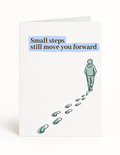 Small Steps encouragement card front