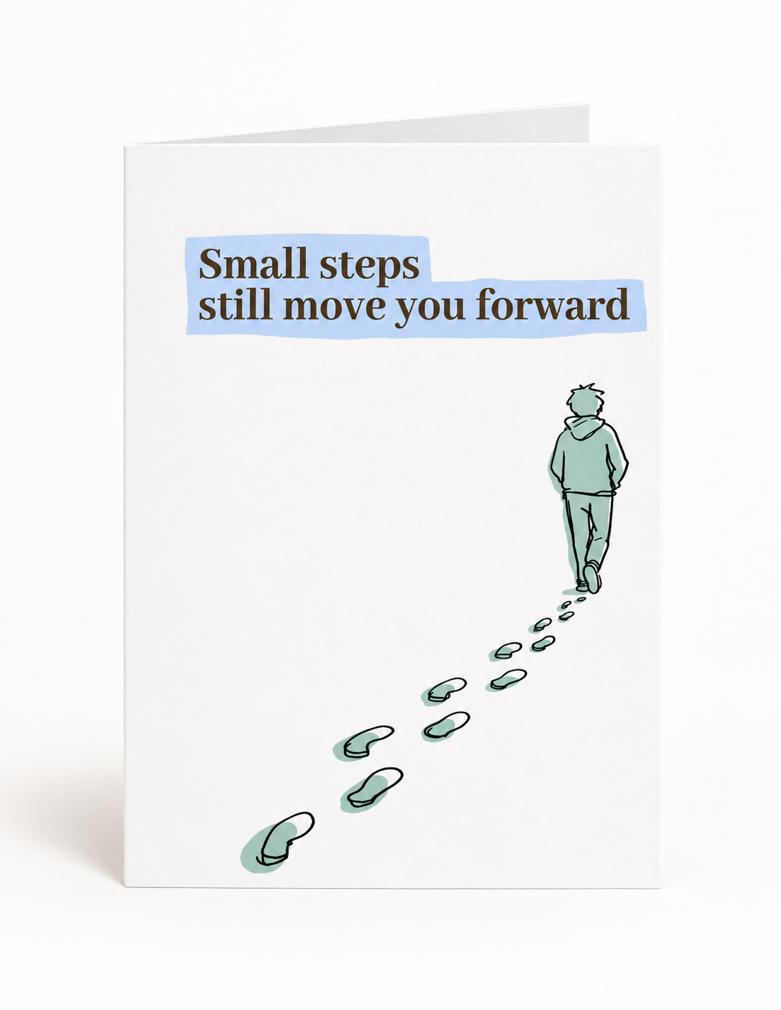 Small Steps encouragement card front