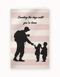 We'll Be Waiting military greeting card front
