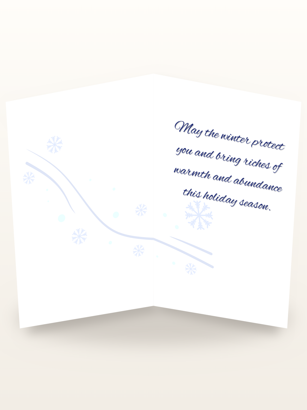 Wild Winter Wonders Holiday Card inside