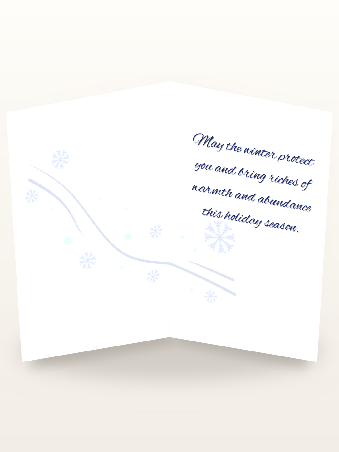 Wild Winter Wonders Holiday Card inside