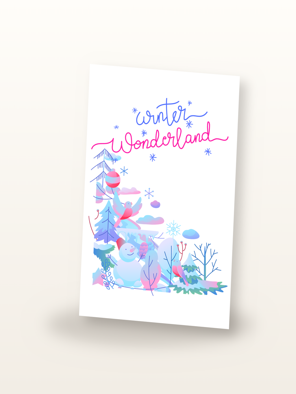 Winter Wonderland Holiday Card front