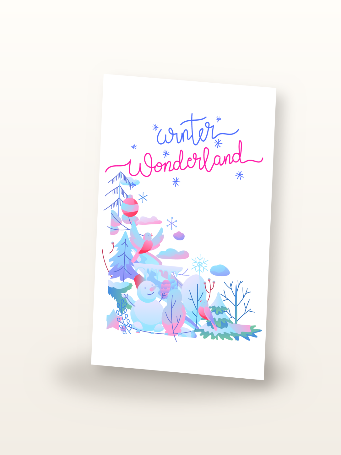Winter Wonderland Holiday Card front