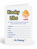 Kid's Kooky Lib Wooden Boy card front