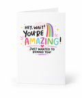 You're Amazing folded greeting card front